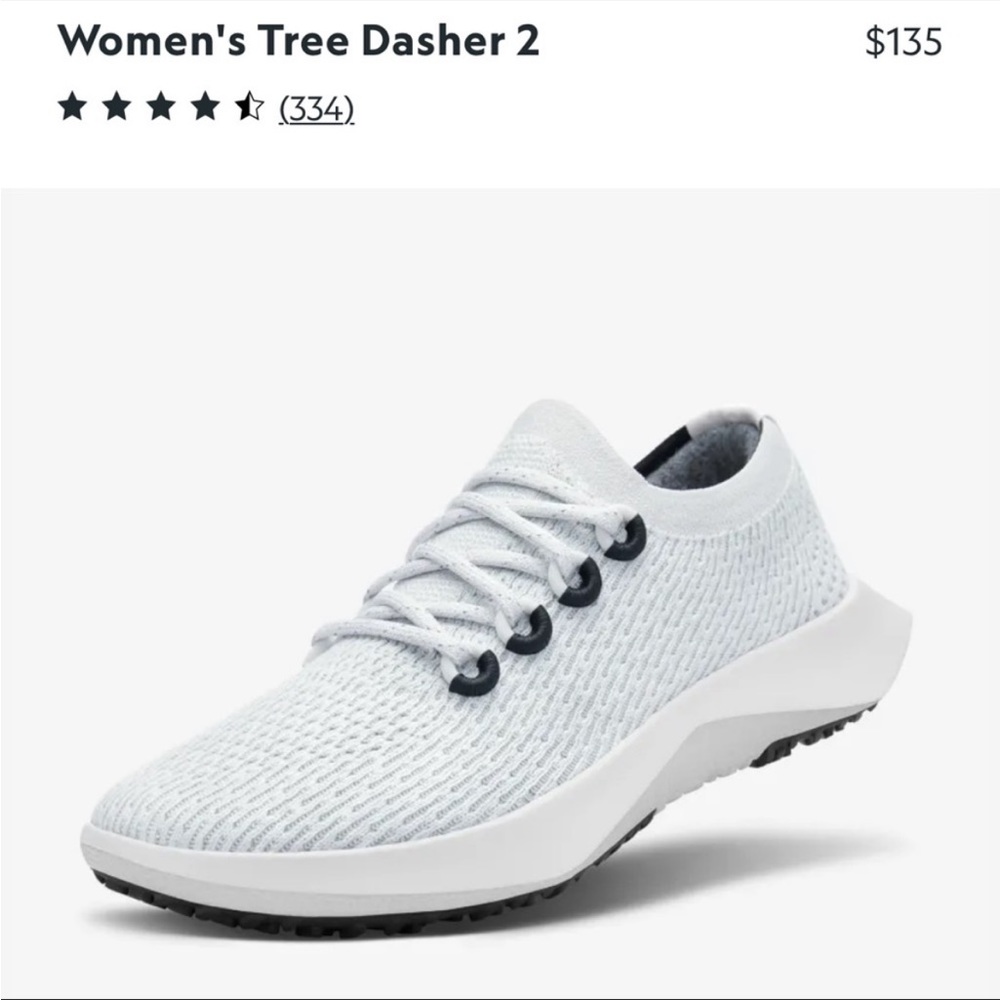 All birds Women’s Tree Dasher 2 Running Show Sz 7